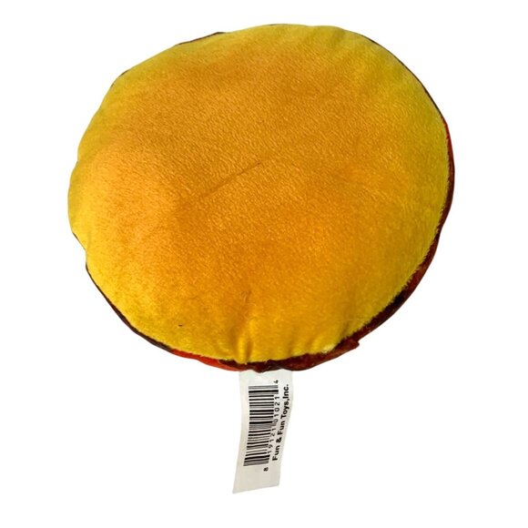Fun & Fun Toys Plush Cheeseburger Stuffed Animal Doll Toy 6 in Wide - Picture 3 of 3